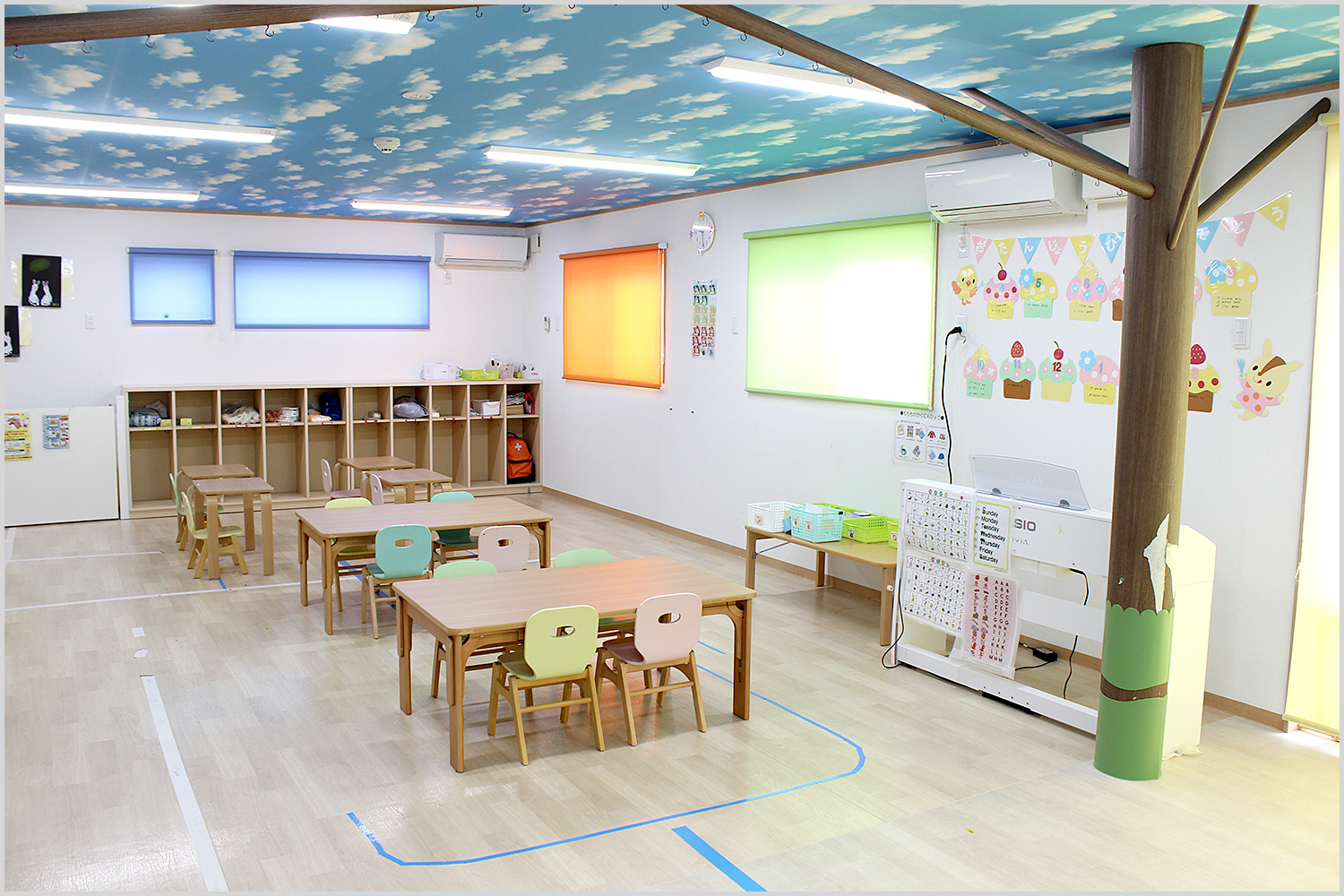 れいんぼーなーさりー原ノ町館の3・4・5歳児室です