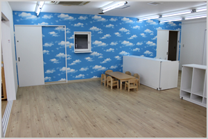 れいんぼーなーさりー多賀城高橋館のほふく室です